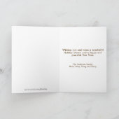 金ゴールドメタリックモダンクリスマスツリー シーズンカード (内部)