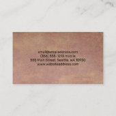 金ゴールドメタリックモデルアイコン 名刺 (裏面)