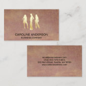 金ゴールドメタリックモデルアイコン 名刺 (正面/裏面)