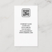 金ゴールドメタリック実在エステートロゴ | ホームキッチン 予約カード (裏面)