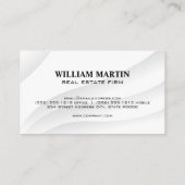 金ゴールドメタリック実在エステートロゴ 名刺 (裏面)