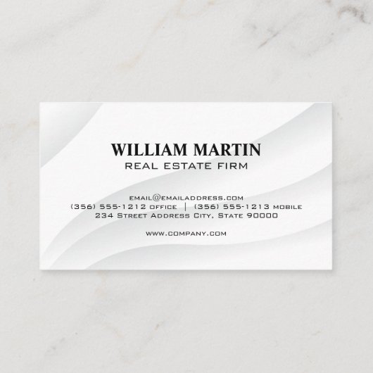 金ゴールドメタリック実在エステートロゴ 名刺 (裏面)