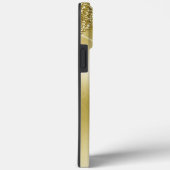 金ゴールドメタリック滴下グリッター スタイリッシュ Case-Mate iPhoneケース (裏面 / 右)