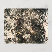 金ゴールドメタリック結婚バラの写真の保存日付 (裏面)