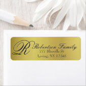 金ゴールドメタリック ラベル (インサイチュ)