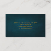 金ゴールドメタリックSri Yantra / Sriチャクラ事業 名刺 (裏面)