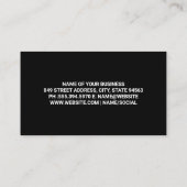 金ゴールドメタルきらめくシャイン 名刺 (裏面)