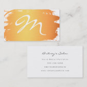 金ゴールドメタルつや消しモノグラム 名刺 (正面/裏面)