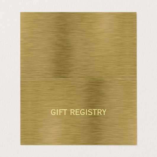 金ゴールドメタルのテクスチャと写真ギフト登録カード 名刺 (外部フラット)