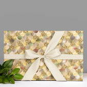 金ゴールドメタルグリッタールックマーメイドはかりで測 ラッピングペーパー