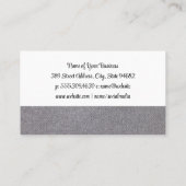 金ゴールドメタルシルバーウェアロゴ | レストラン 名刺 (裏面)