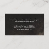 金ゴールドメタルシルバーウェアロゴ 名刺 (裏面)