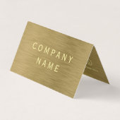 金ゴールドメタルテクスチャダブルロイヤリティ名刺 名刺 (正面)