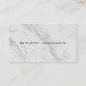 金ゴールドメタルハウスロゴ | 大理石 名刺 (裏面)