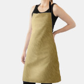 金ゴールドメタルブラシバックグラウンドまたはテクスチャ抽象 エプロン (インサイチュ)