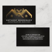 金ゴールドメタルプロパティハウス 名刺 (正面/裏面)