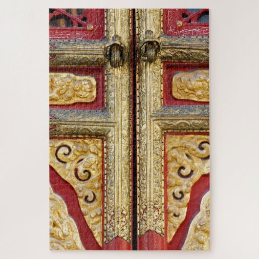 金ゴールドメタルレース ジグソーパズル (縦)