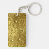 金ゴールドメタル背景 キーホルダー (裏面)