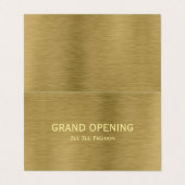 金ゴールドメタル、グランドオープニングセレモニー写真/マップカード 名刺 (外部フラット)