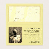 金ゴールドメタル、グランドオープニングセレモニー写真/マップカード 名刺 (内部フラット)