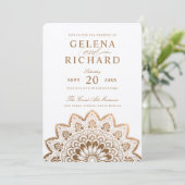 金ゴールドメダリオンきらめくマンダラ結婚ズ 招待状 (スタンド正面)