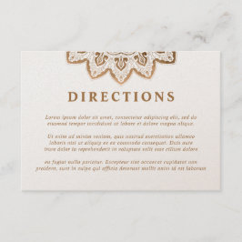 金ゴールドメダリオンきらめく結婚マンダラの方向 エンクロージャーカード