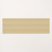 金ゴールドメダリオンパーソナライズされたストライプ金ゴールドヨガマット ヨガマット (裏面(横))