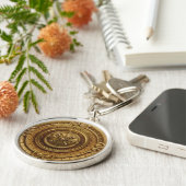 金ゴールドメダリオン キーホルダー (側面)