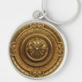 金ゴールドメダリオン キーホルダー (正面)