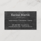 金ゴールドメダリン |デラックス、石板 名刺 (裏面)