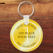 金ゴールドメダルキーチェーン1位入賞者 キーホルダー (正面)