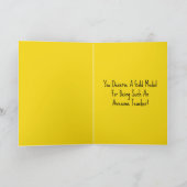 金ゴールドメダルサンキューカード、先生のデイカード 案内状 (内部)