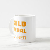 金ゴールドメダルマグ コーヒーマグカップ (正面左)