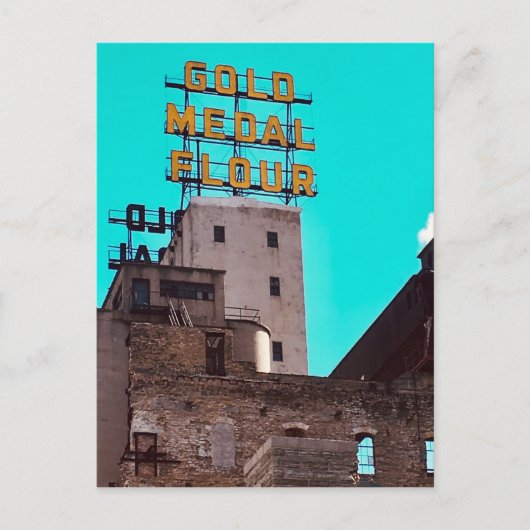 金ゴールドメダル粉 ポストカード (正面)