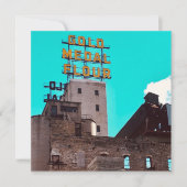 金ゴールドメダル粉 招待状 (正面)