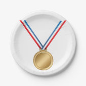 金ゴールドメダル紙プレート ペーパープレート (正面)