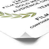 金ゴールドメダル証書10インチx 8インチ フォトプリント            (角)