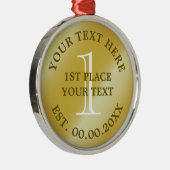 金ゴールドメダル1位優勝メダリオン メタルオーナメント (右)