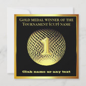 金ゴールドメダル1位優勝者お祝いカード (正面)