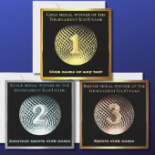 金ゴールドメダル1位優勝者お祝いカード