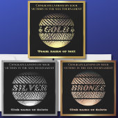 金ゴールドメダル1位優勝者スポーツカード