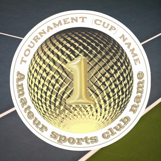 金ゴールドメダル1位優勝者ラウンドステッカー シール