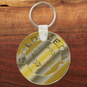 金ゴールドメダル キーホルダー (正面)