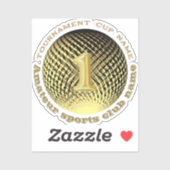 金ゴールドメダル、1位優勝者ステッカー シール (シート)