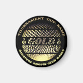 金ゴールドメダル、1位優勝者チャンピオンスポーツ マグネット (正面)