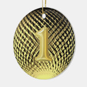 金ゴールドメダル、1位決定者 セラミックオーナメント (左)