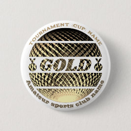 金ゴールドメダル、1位決定者 缶バッジ