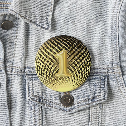 金ゴールドメダル、1位決定者 缶バッジ