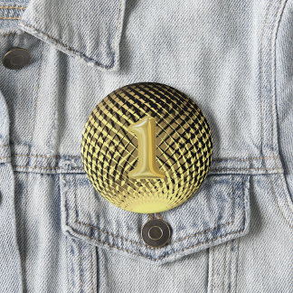 金ゴールドメダル、1位決定者 缶バッジ