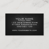 金ゴールドメッキウイングチュンインストラクター 名刺 (裏面)